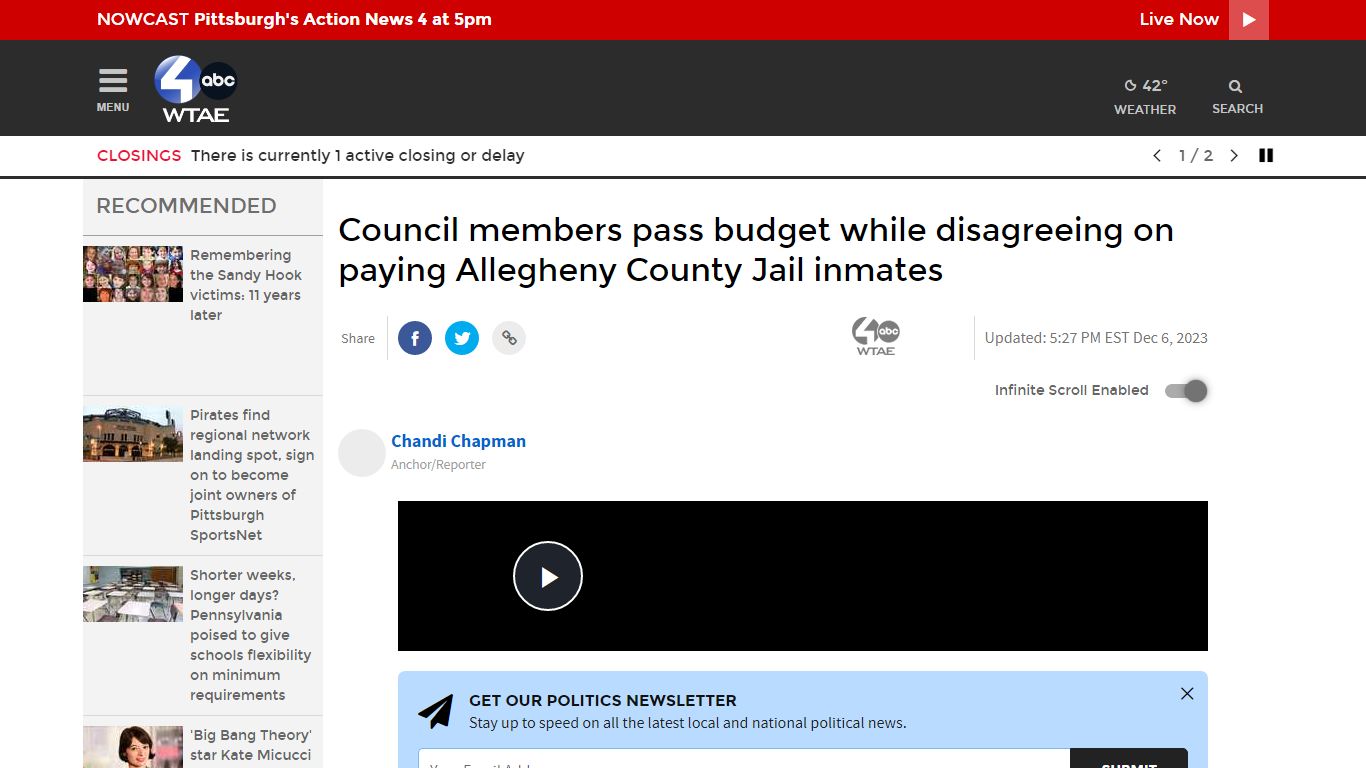 Pay for Allegheny County Jail inmates in new budget